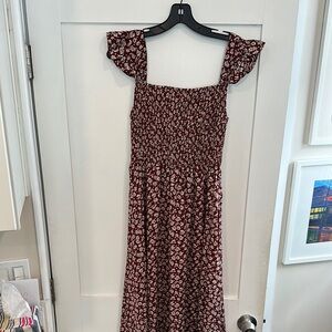 Floral Burgundy Dress